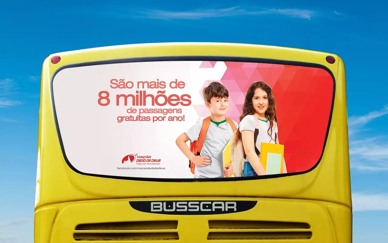 Viação Dedo de Deus — Busdoor