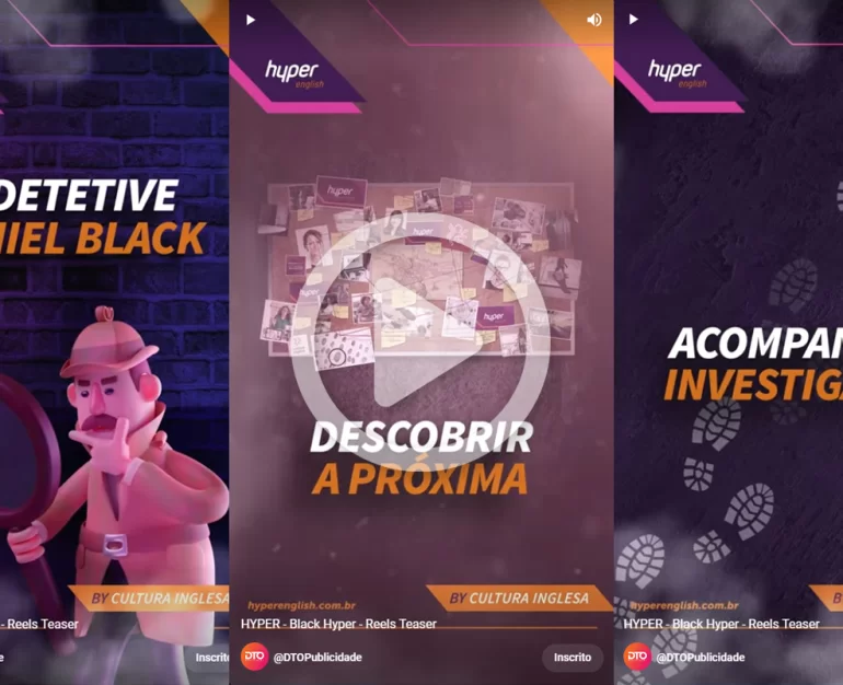 Hyper English — Vídeo Black Hyper Formato Reels