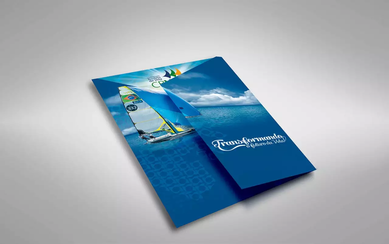 Confederação Brasileira — Folder em Forma de Vela