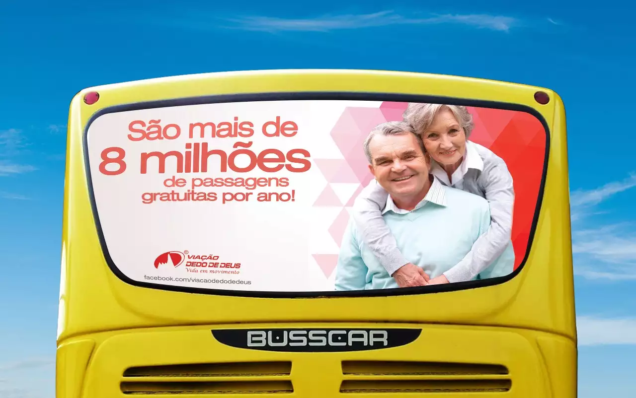 Viação Dedo de Deus — Busdoor
